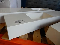 Fontein planchet, wit, 120x20x10cm - afbeelding 2 van  2