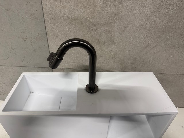 Fontein solid surface 20x54x20 cm + kraan wb - afbeelding 2 van  6