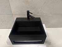 Fontein solid surface 28x30x12,5 cm + kraan wb - afbeelding 2 van  4