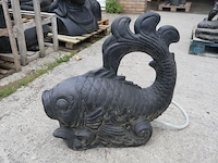 Fontein, vis, donkergrijs / antraciet