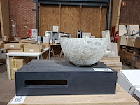 Fonteinkom op schap mat zwart - afbeelding 1 van  7