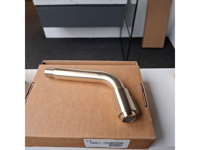 Fonteinkraan essentials, inbouw, messing mat - afbeelding 1 van  3