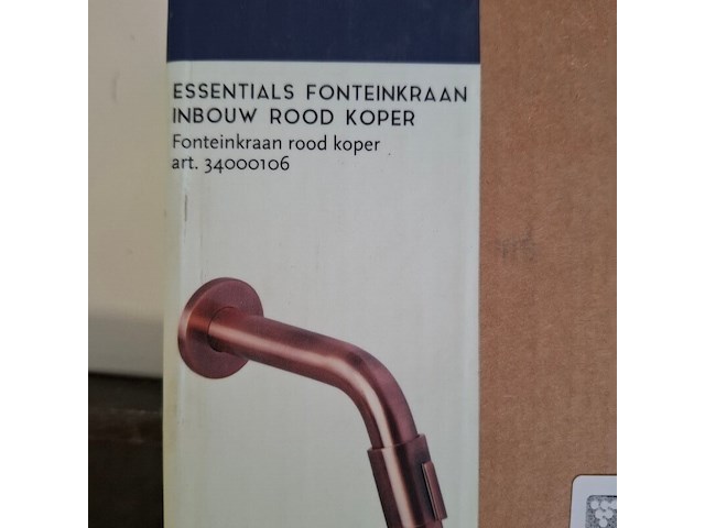 Fonteinkraan essentials, rood koper - afbeelding 3 van  3