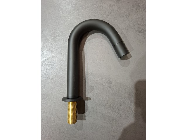 Fonteinkraan hotbath, cobber, mat zwart - afbeelding 1 van  4
