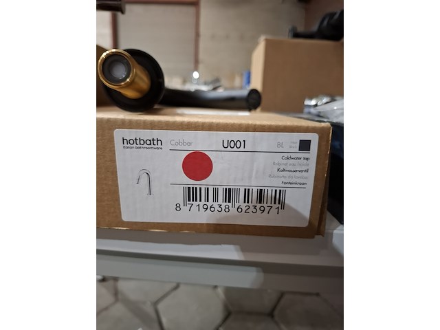 Fonteinkraan hotbath, cobber, mat zwart - afbeelding 4 van  4