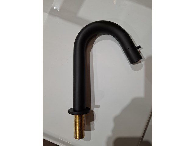 Fonteinkraan hotbath, cobber, matzwart - afbeelding 1 van  4