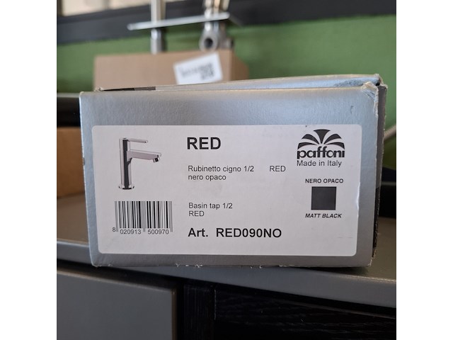 Fonteinkraan paffoni, red, mat zwart - afbeelding 4 van  4