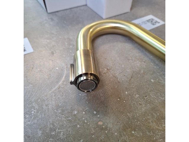 Fonteinkraan piccolo, messing geborsteld - afbeelding 3 van  6