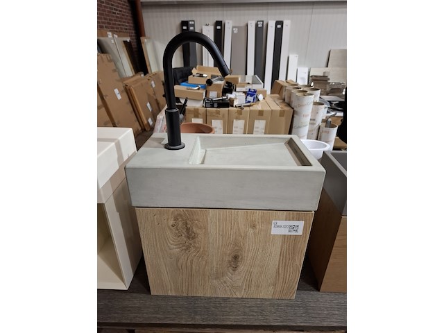 Fonteinmeubel detremmerie, eiken - afbeelding 4 van  10