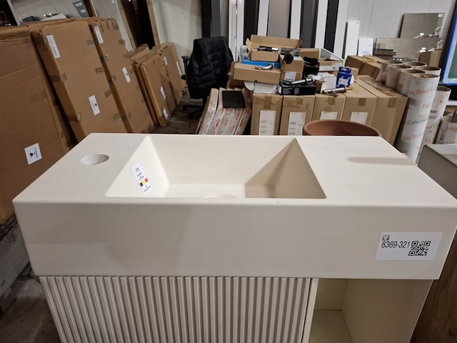 Fonteinmeubel dzignstone, off white - afbeelding 7 van  9