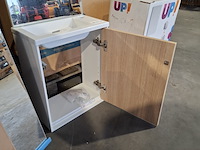 Fonteinmeubel, eiken/glans wit - afbeelding 4 van  5