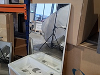 Fonteinmeubel, eiken/glans wit - afbeelding 5 van  6