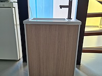 Fonteinmeubel eiken/wit - afbeelding 1 van  9