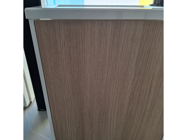 Fonteinmeubel eiken/wit - afbeelding 4 van  9