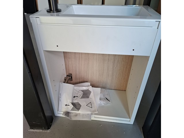 Fonteinmeubel eiken/wit - afbeelding 9 van  9