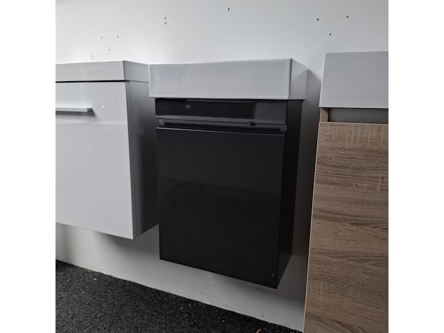 Fonteinmeubel, glans zwart - afbeelding 1 van  6
