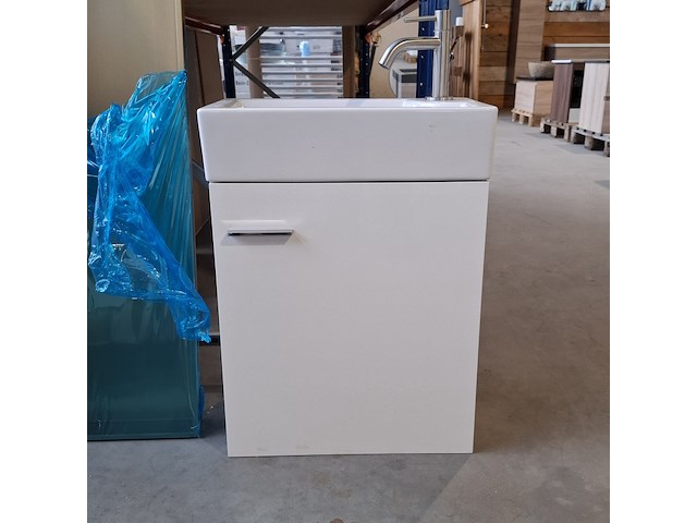 Fonteinmeubel, mat wit - afbeelding 1 van  5