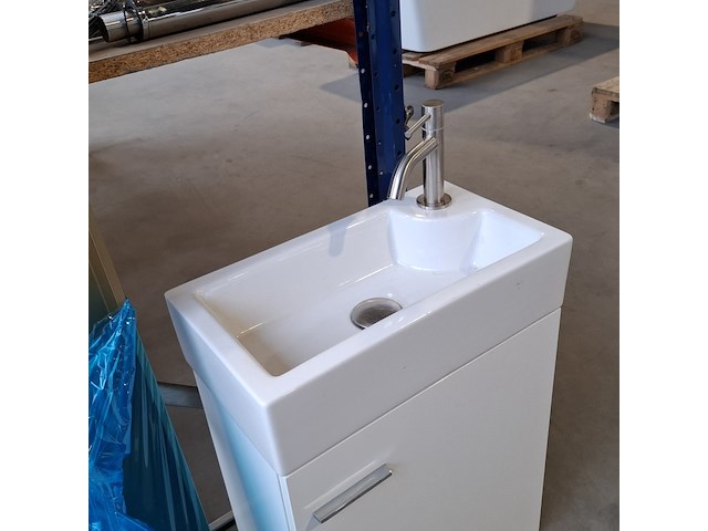 Fonteinmeubel, mat wit - afbeelding 3 van  5