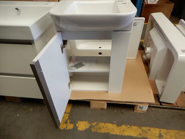 Fonteinmeubel, wit, 450x315x650 - afbeelding 3 van  3