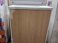 Fonteinmeubel wit/eiken - afbeelding 1 van  6