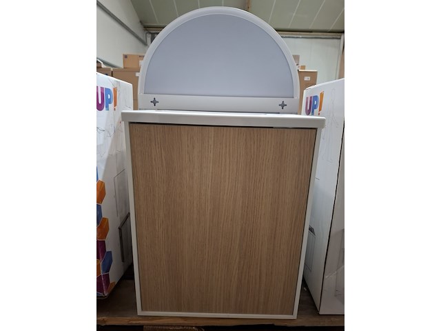 Fonteinmeubel wit/eiken - afbeelding 1 van  4