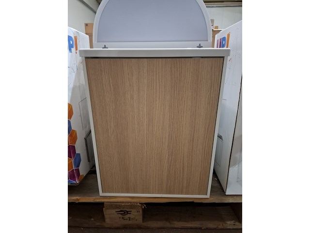 Fonteinmeubel wit/eiken - afbeelding 1 van  5