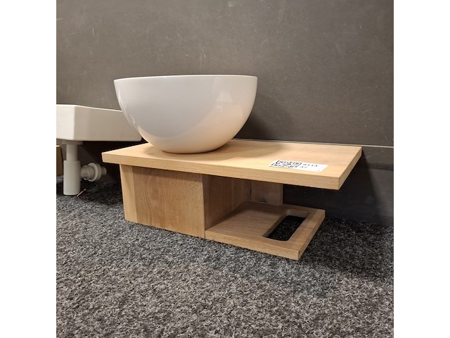 Fonteinmeubel, wood, eiken/wit - afbeelding 2 van  5