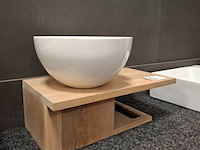 Fonteinmeubel, wood, eiken/wit - afbeelding 3 van  5