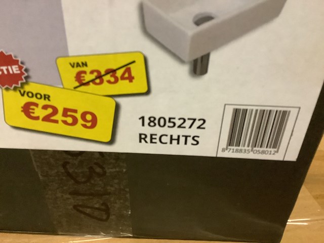 Fonteinpack complete set, solid sanitair, solid 36, wit - afbeelding 2 van  3