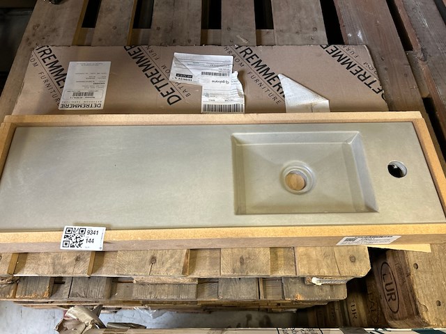 Fonteintje beton light met kraangat, detremmerie - afbeelding 1 van  6