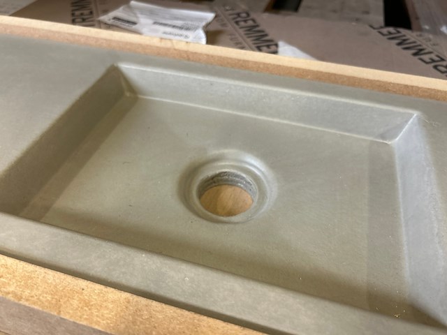 Fonteintje beton light met kraangat, detremmerie - afbeelding 5 van  6