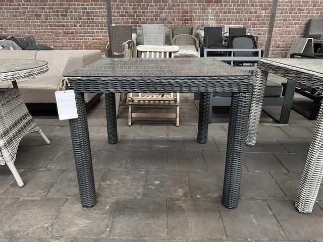 Fonteyn - tuintafel met glasplaat 90x90 cm (5x) - afbeelding 1 van  4