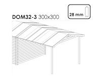 Fonteyn aanbouw overkapping 300 x 300 cm - afbeelding 1 van  2