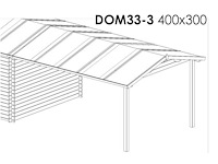 Fonteyn aanbouw overkapping 400 x 300 cm - afbeelding 1 van  2