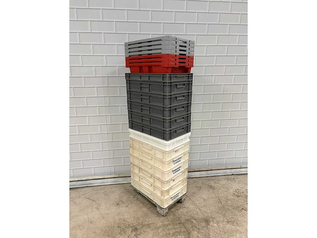 Food krat op transport dolly (20x) - afbeelding 2 van  4