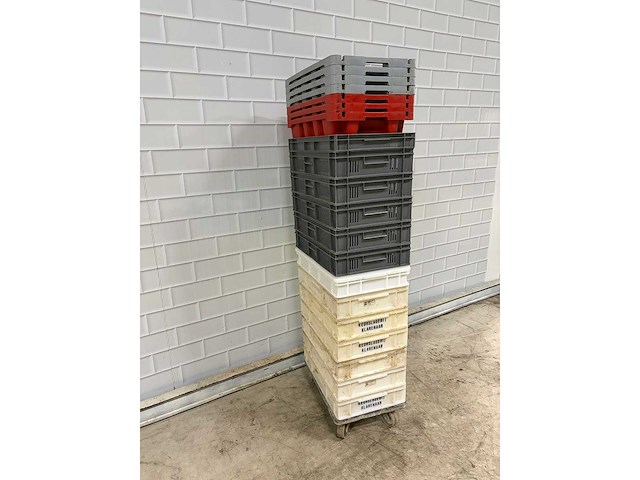 Food krat op transport dolly (20x) - afbeelding 4 van  4