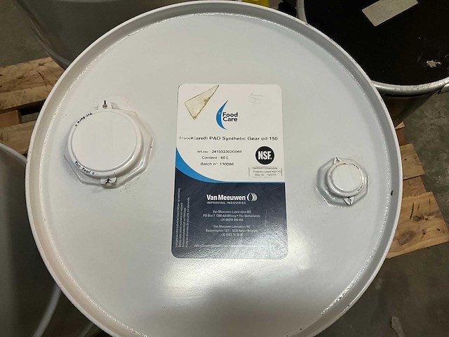 Foodcare synthetische tandwielolie 150 - 60 ltr. drom (nieuw) - afbeelding 1 van  3