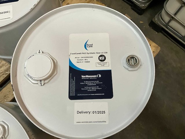 Foodcare synthetische tandwielolie 220 - 60 ltr. drom (nieuw) - afbeelding 1 van  3
