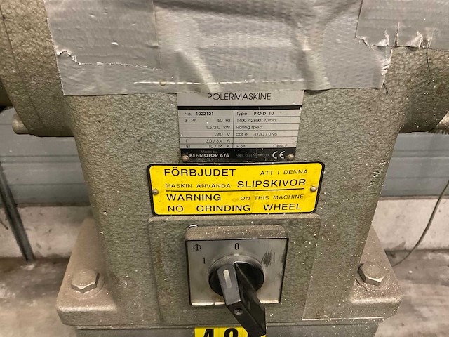 Förbjudet dubbele industriële bandschuurmachine - afbeelding 3 van  8