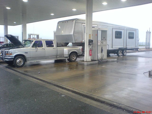Ford - 1993 - f350 - crew cab dually - 7,3 liter navistar diesel met woontrailer - afbeelding 1 van  38