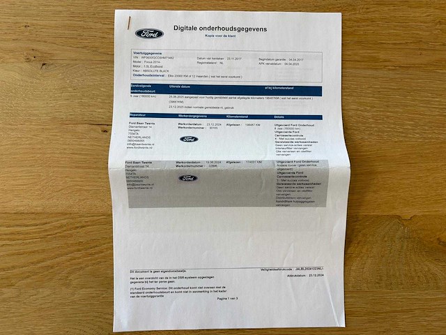 Ford - 2017 - focus wagon - 1.0 titanium - personenauto - afbeelding 47 van  53