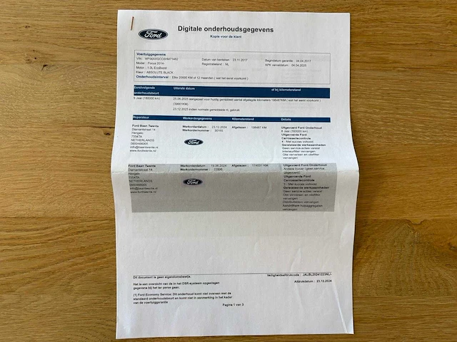 Ford - 2017 - focus wagon - 1.0 titanium - personenauto - afbeelding 47 van  53