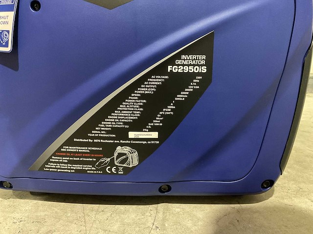 Ford - 2025 - fg2950is - inverters stroomgenerator - afbeelding 46 van  56