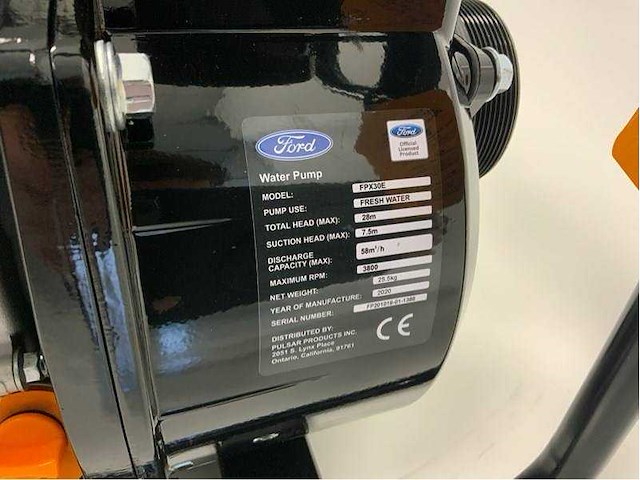 Ford - 2026 - fpx30e - waterpomp 58l/uur - afbeelding 8 van  10