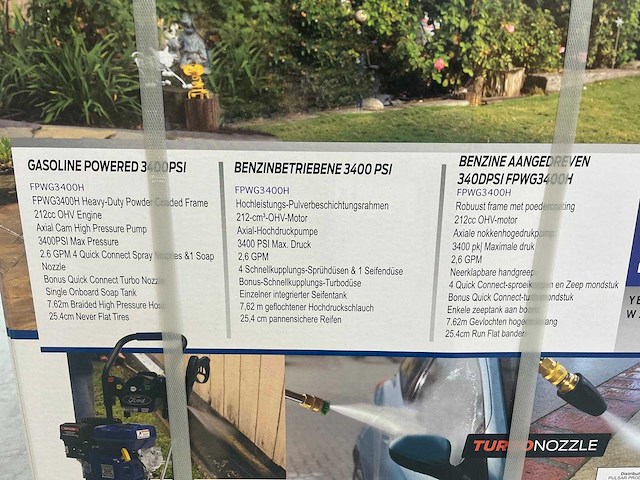 Ford - fpwg3400 - hogedrukreiniger 234 bar - afbeelding 4 van  12