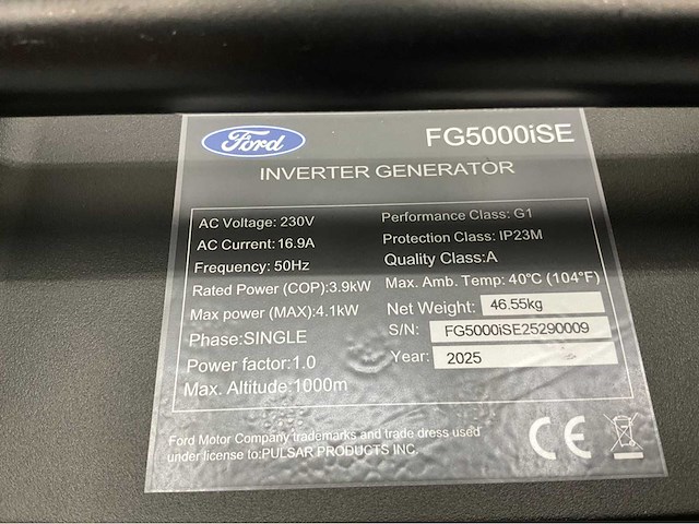 Ford - inverter fg4500ise - 2025 - afbeelding 11 van  14