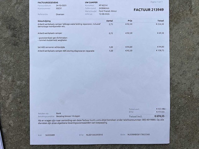 Ford - rimor - camper - 2007 - afbeelding 41 van  46
