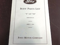 Ford body parts list - afbeelding 1 van  5