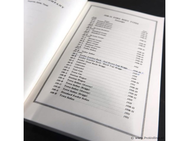 Ford body parts list - afbeelding 2 van  5