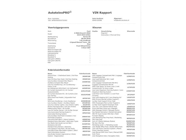 Ford c-max 1.0 titanium 2018, g-640-kv - afbeelding 17 van  27